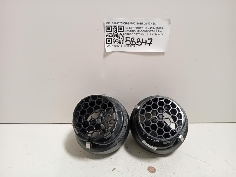 KIT Griglie Condotto ARIA Cruscotto Centrale 687503568R Smart Forfour 453 2015