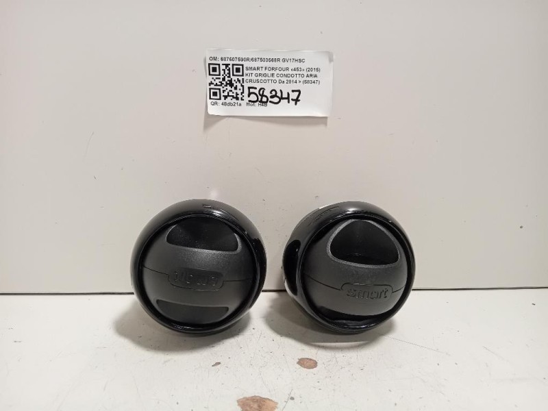 KIT Griglie Condotto ARIA Cruscotto Centrale 687503568R Smart Forfour 453 2015