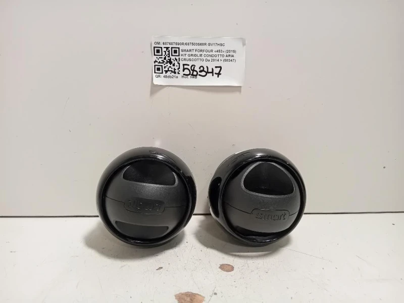 KIT Griglie Condotto ARIA Cruscotto Centrale 687503568R Smart Forfour 453 2015