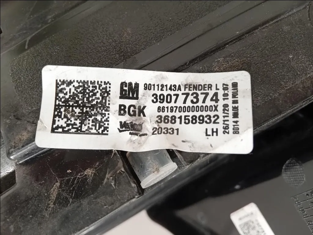 Fanale POST DX 39077374 Opel Astra K 2016