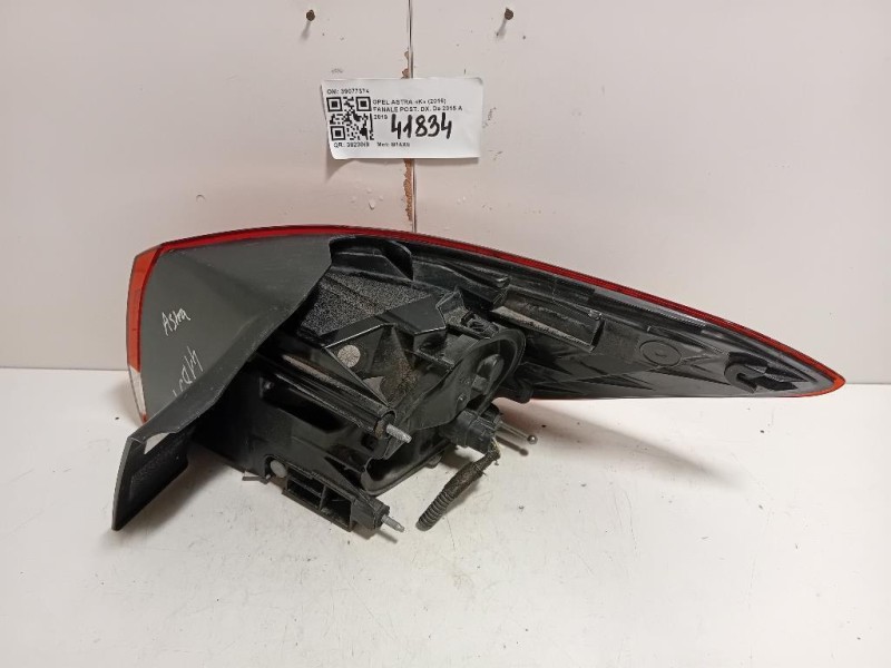 Fanale POST DX 39077374 Opel Astra K 2016