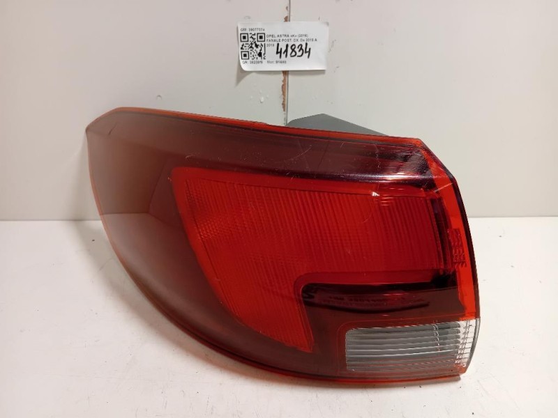 Fanale POST DX 39077374 Opel Astra K 2016