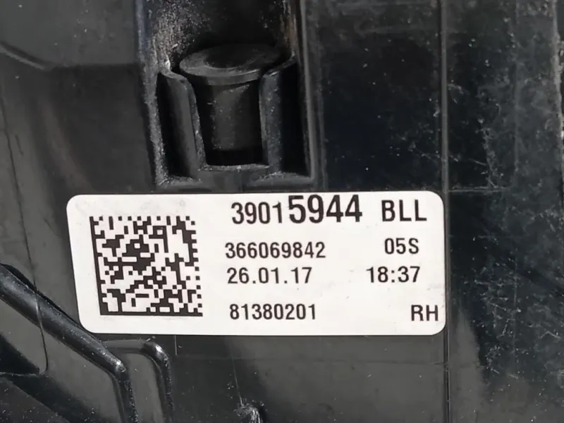 Fanale POST DX 39015944 Opel Astra K 2016