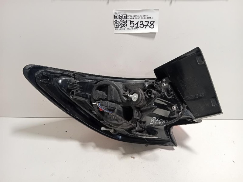 Fanale POST DX 39015944 Opel Astra K 2016