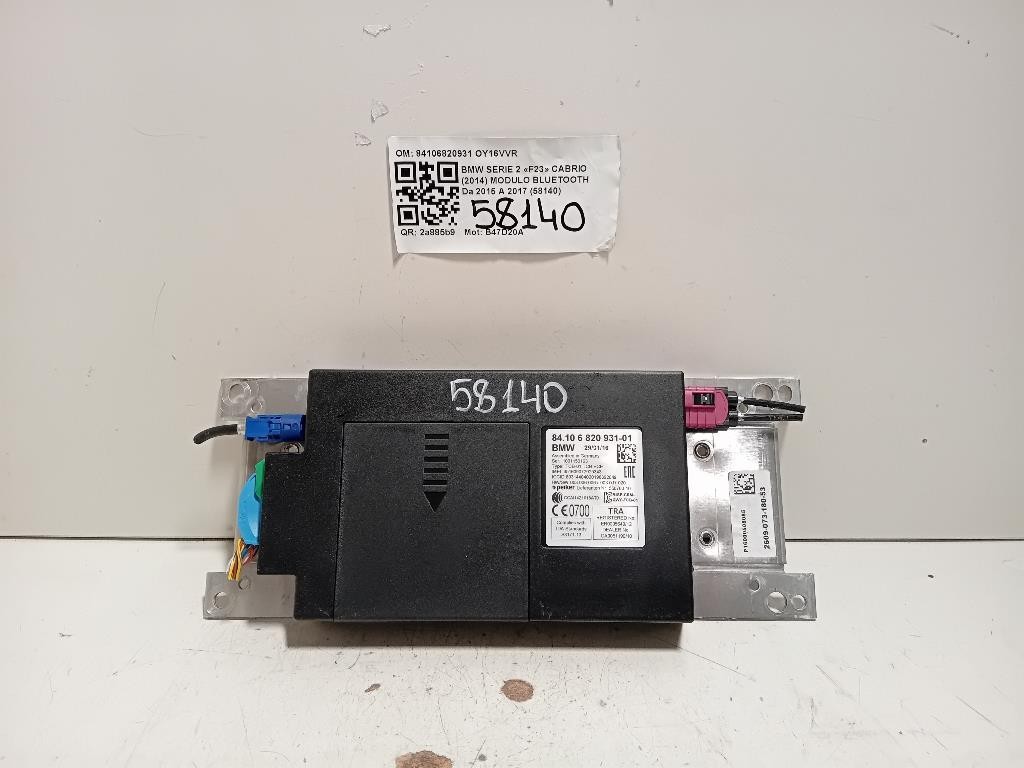 Modulo Bluetooth 84106820931 Bmw Serie 2 F23 Cabrio 2014