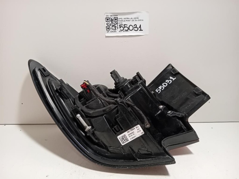 Fanale POST DX 39015944 Opel Astra K 2016