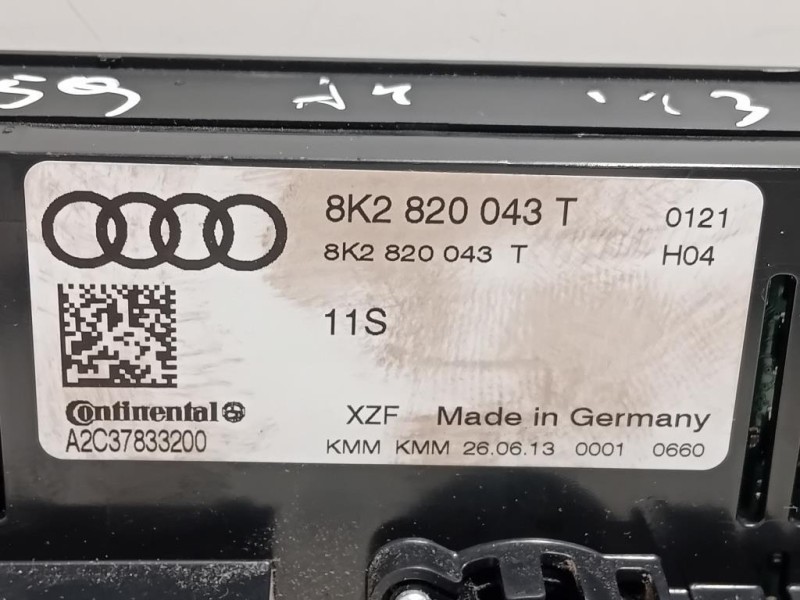 Modulo Comando Riscaldamento Clima 8K2820043T Audi A4 8K5 Avant 2012