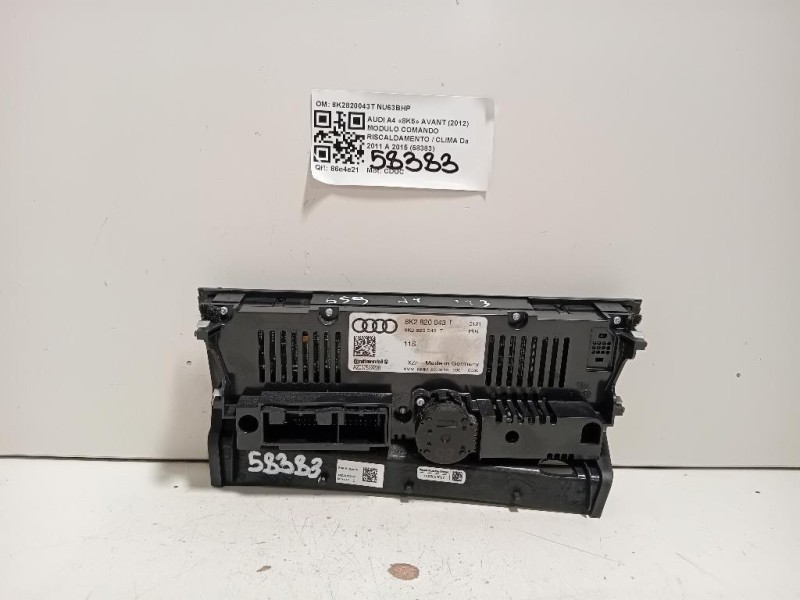 Modulo Comando Riscaldamento Clima 8K2820043T Audi A4 8K5 Avant 2012