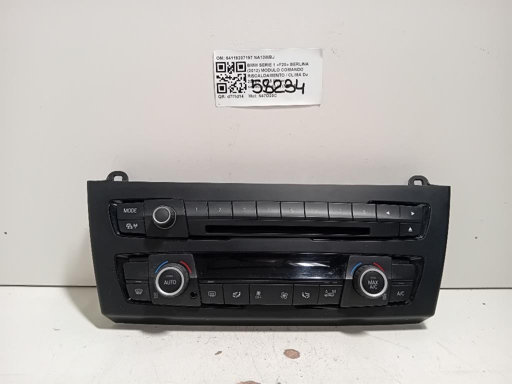 Modulo Comando Riscaldamento Clima 64119207197 Bmw Serie 1 F20 Berlina 2012