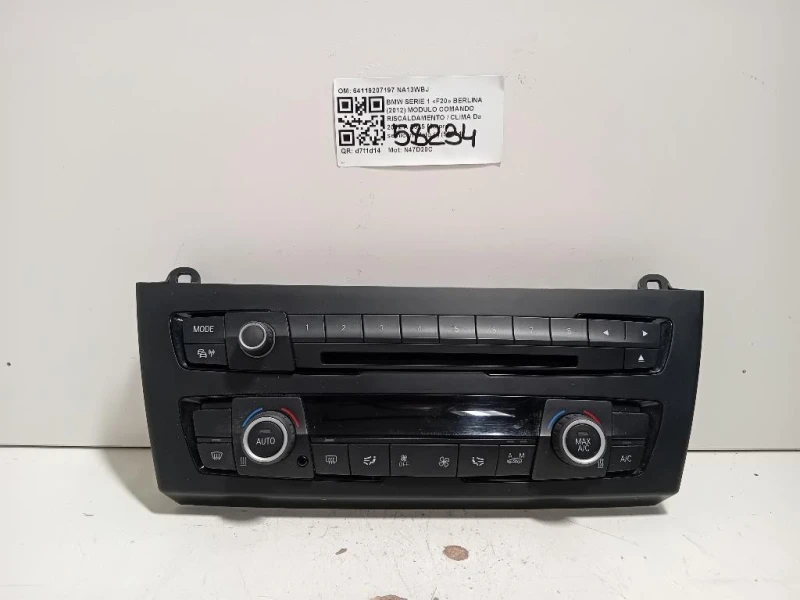 Modulo Comando Riscaldamento Clima 64119207197 Bmw Serie 1 F20 Berlina 2012