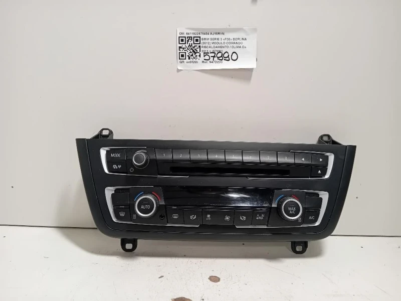 Modulo Comando Riscaldamento Clima 6411922678404 Bmw Serie 3 F30 Berlina 2012