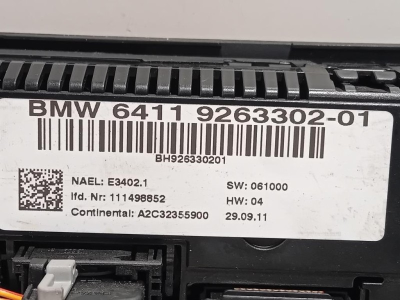 Modulo Comando Riscaldamento Clima 6411926330201 Bmw X1 E84 2010