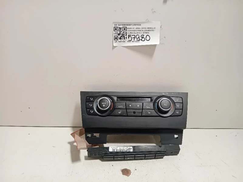 Modulo Comando Riscaldamento Clima 6411926330201 Bmw X1 E84 2010