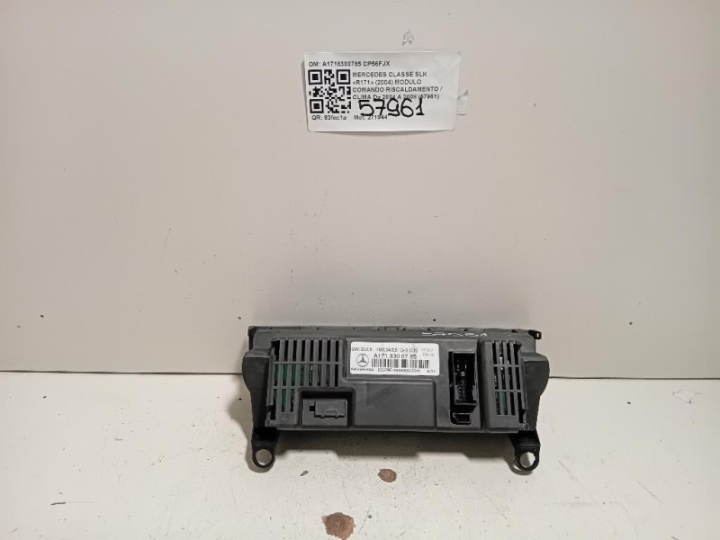 Modulo Comando Riscaldamento Clima A1718300785 Mercedes Classe SLK R171 2004