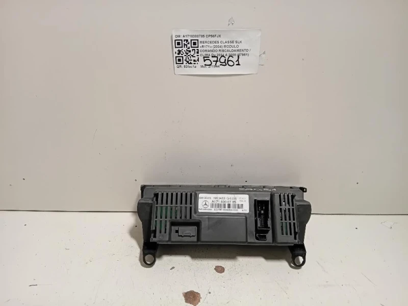 Modulo Comando Riscaldamento Clima A1718300785 Mercedes Classe SLK R171 2004