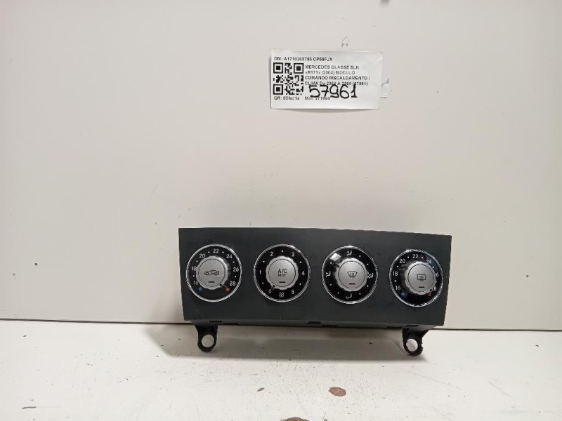 Modulo Comando Riscaldamento Clima A1718300785 Mercedes Classe SLK R171 2004