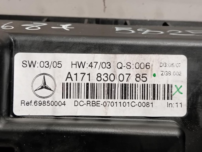 Modulo Comando Riscaldamento Clima A1718300785 Mercedes Classe SLK R171 2004