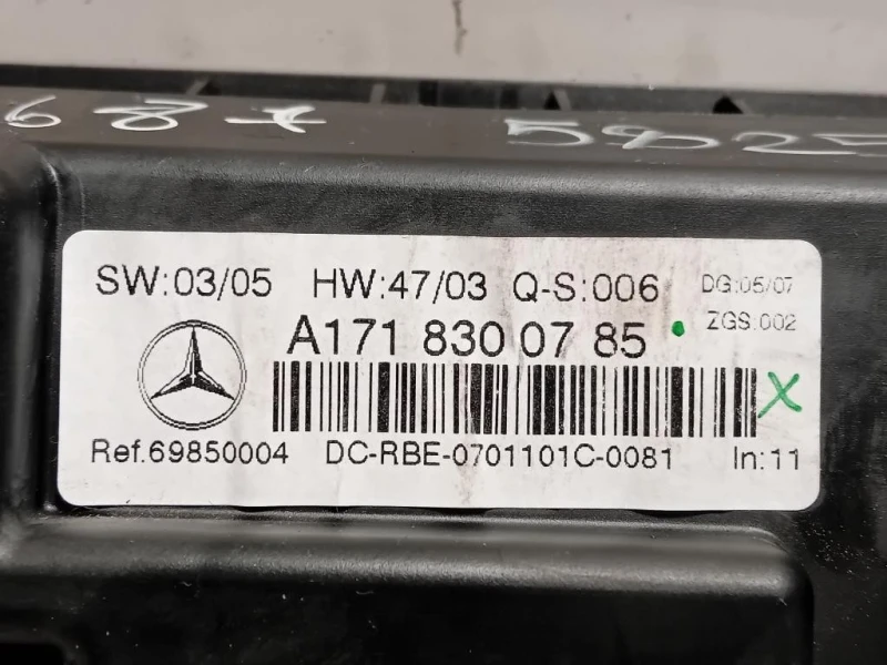 Modulo Comando Riscaldamento Clima A1718300785 Mercedes Classe SLK R171 2004