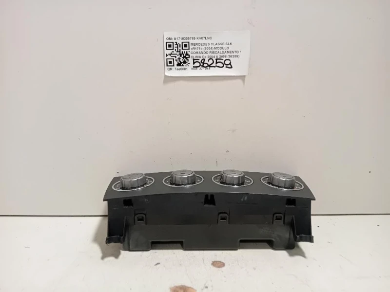 Modulo Comando Riscaldamento Clima A1718300785 Mercedes Classe SLK R171 2004