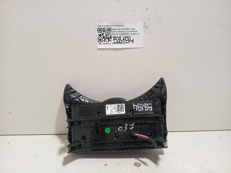 Modulo Comando Riscaldamento Clima 61316819715 Mini MINI Cooper F56 2018