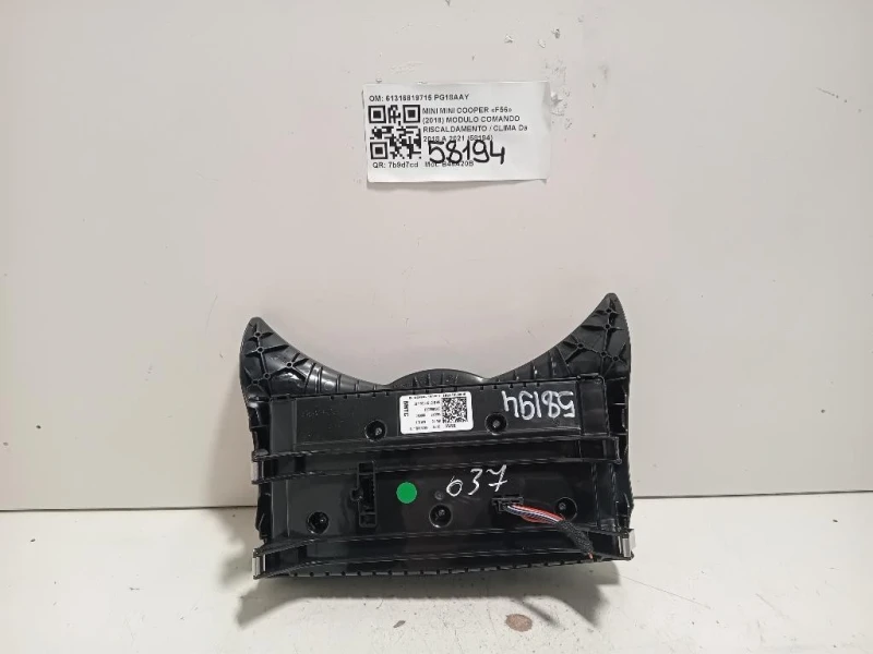 Modulo Comando Riscaldamento Clima 61316819715 Mini MINI Cooper F56 2018