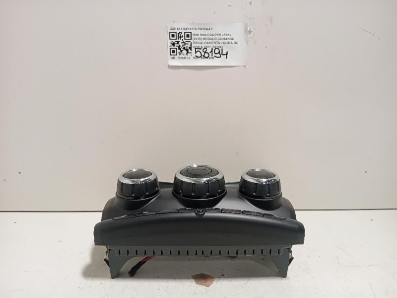 Modulo Comando Riscaldamento Clima 61316819715 Mini MINI Cooper F56 2018