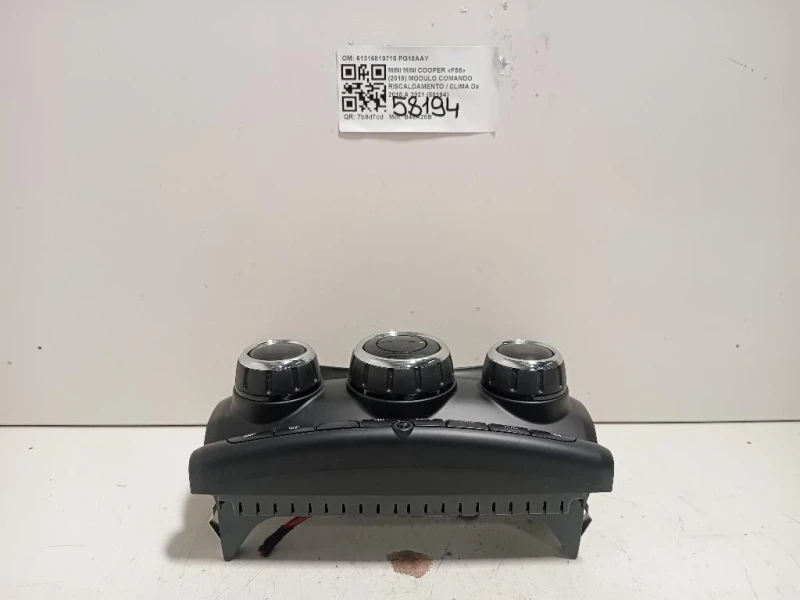 Modulo Comando Riscaldamento Clima 61316819715 Mini MINI Cooper F56 2018