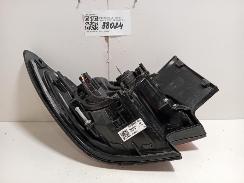 Fanale POST DX 39015944 Opel Astra K 2019