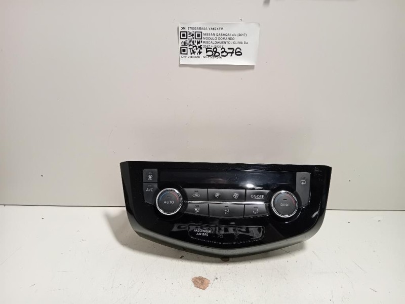 Modulo Comando Riscaldamento Clima 27500AEA0A Nissan Qashqai II 2017
