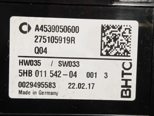 Modulo Comando Riscaldamento Clima A4539050600 Smart Forfour 453 2015