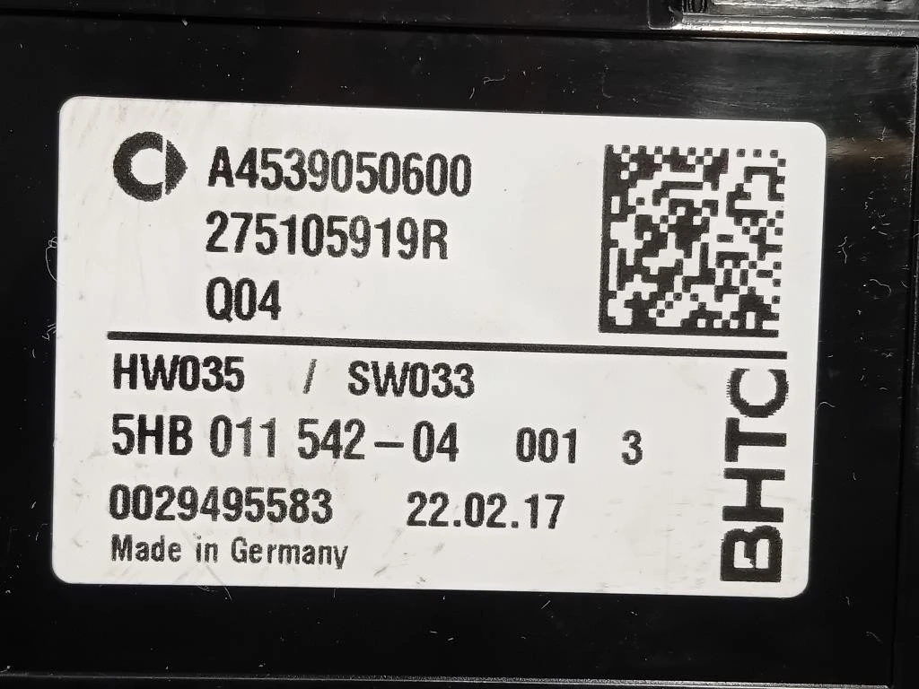 Modulo Comando Riscaldamento Clima A4539050600 Smart Forfour 453 2015