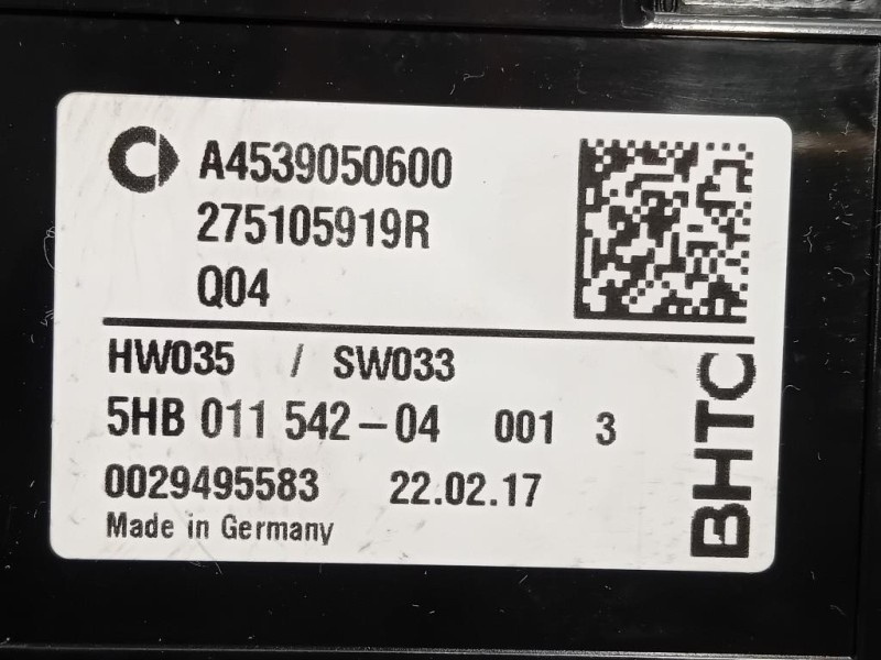 Modulo Comando Riscaldamento Clima A4539050600 Smart Forfour 453 2015