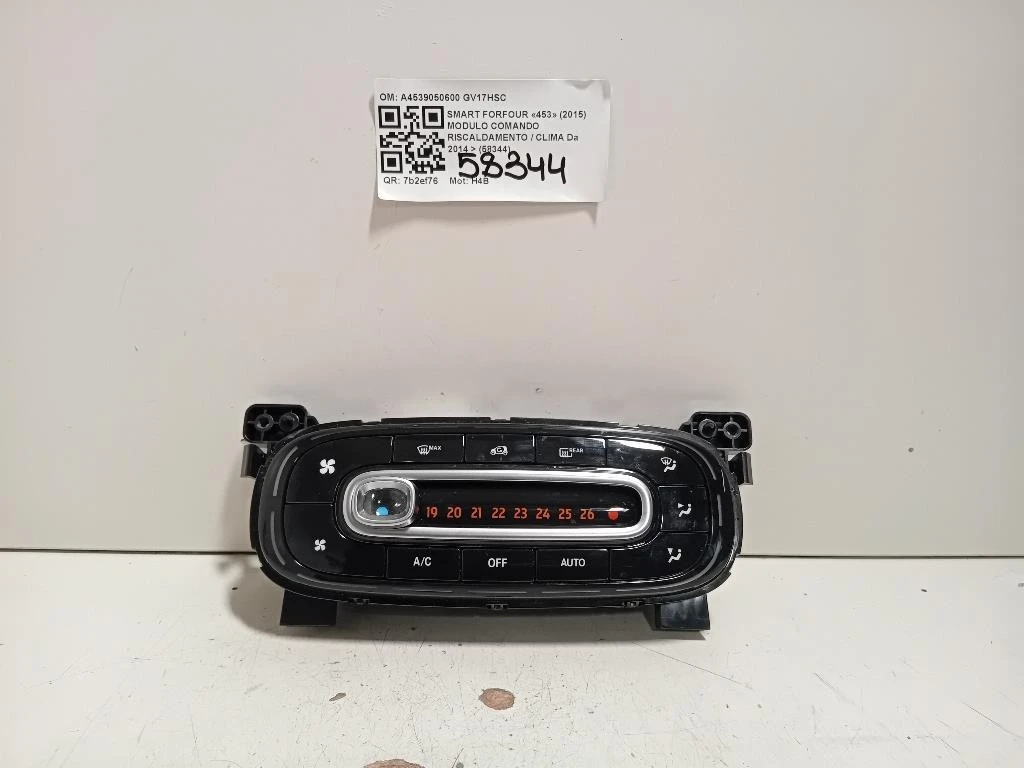 Modulo Comando Riscaldamento Clima A4539050600 Smart Forfour 453 2015