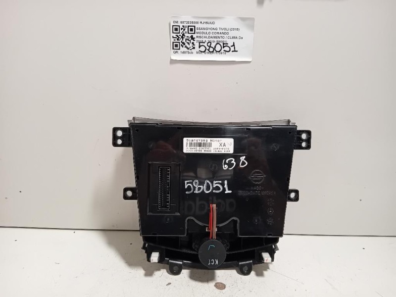 Modulo Comando Riscaldamento Clima 6872035000 Ssangyong Tivoli 2015