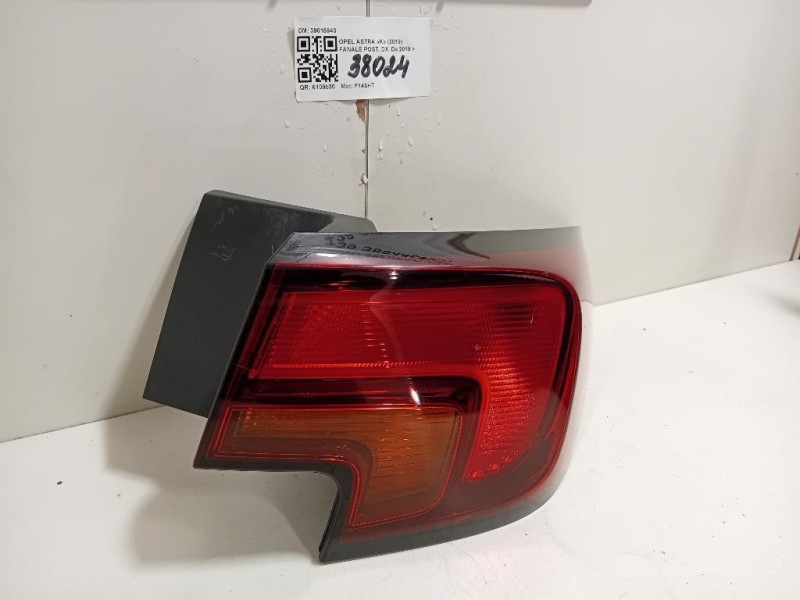 Fanale POST DX 39015944 Opel Astra K 2019