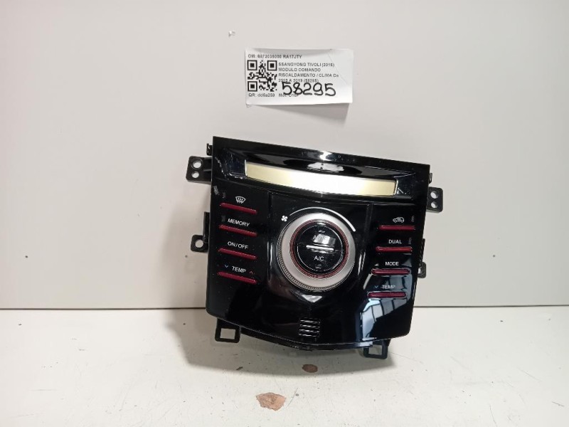 Modulo Comando Riscaldamento Clima 6872035000 Ssangyong Tivoli 2015