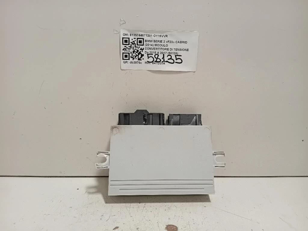 Modulo Convertitore DI Tensione 6135744671201 Bmw Serie 2 F23 Cabrio 2014