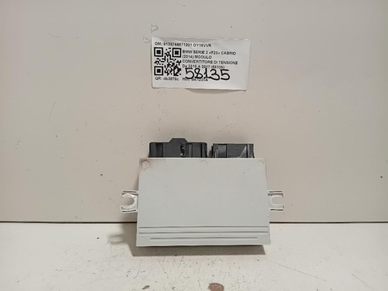 Modulo Convertitore DI Tensione 6135744671201 Bmw Serie 2 F23 Cabrio 2014