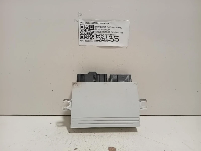 Modulo Convertitore DI Tensione 6135744671201 Bmw Serie 2 F23 Cabrio 2014
