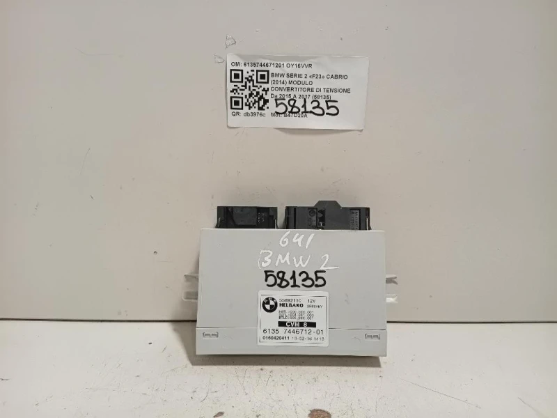 Modulo Convertitore DI Tensione 6135744671201 Bmw Serie 2 F23 Cabrio 2014