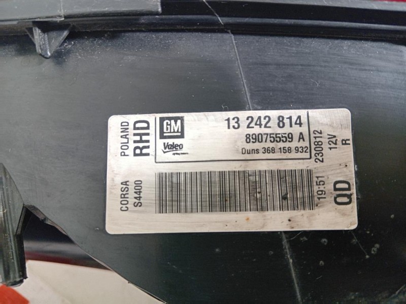Fanale POST DX 13242814 Opel Corsa D 2007