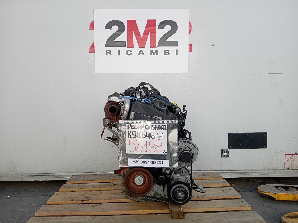 Motore Completo K9K646 110 CV 80 KW Nissan Qashqai II 2017