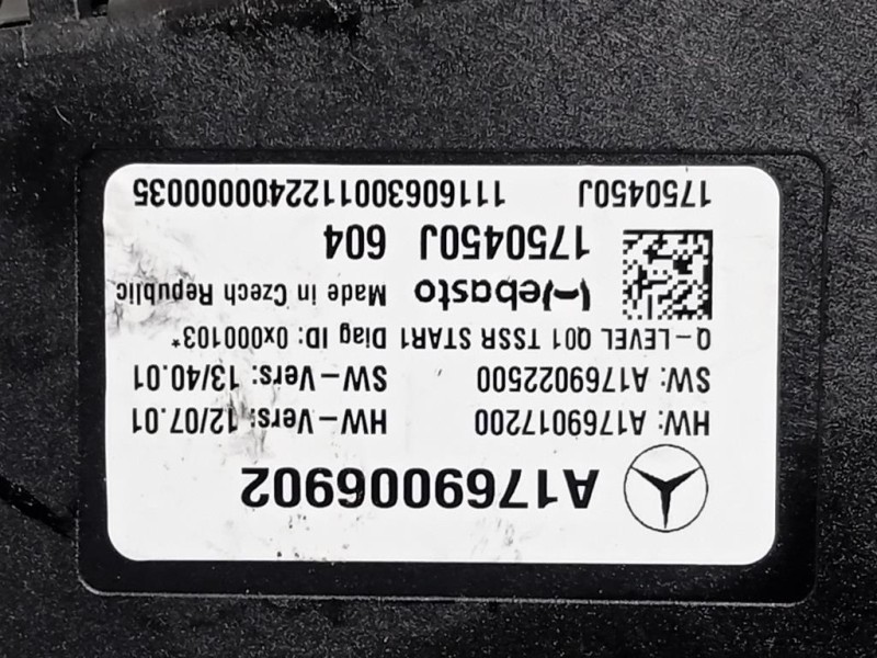 Motorino Apertura Parasole Tetto A1769006902 Mercedes Classe A W176 2015