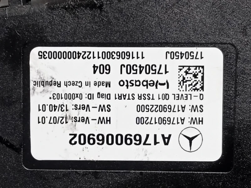 Motorino Apertura Parasole Tetto A1769006902 Mercedes Classe A W176 2015
