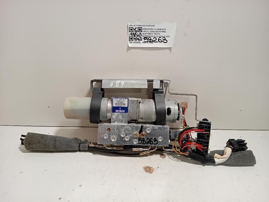 Motorino Elettrico Tetto Scorrevole A1718000030 Mercedes Classe SLK R171 2004