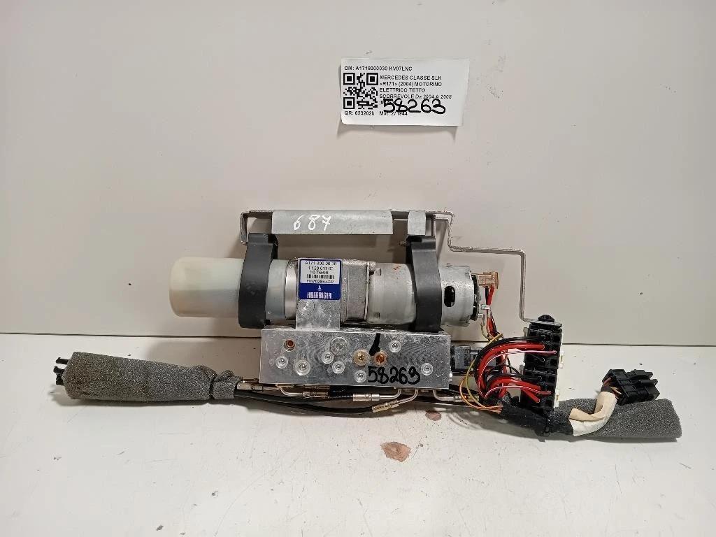 Motorino Elettrico Tetto Scorrevole A1718000030 Mercedes Classe SLK R171 2004