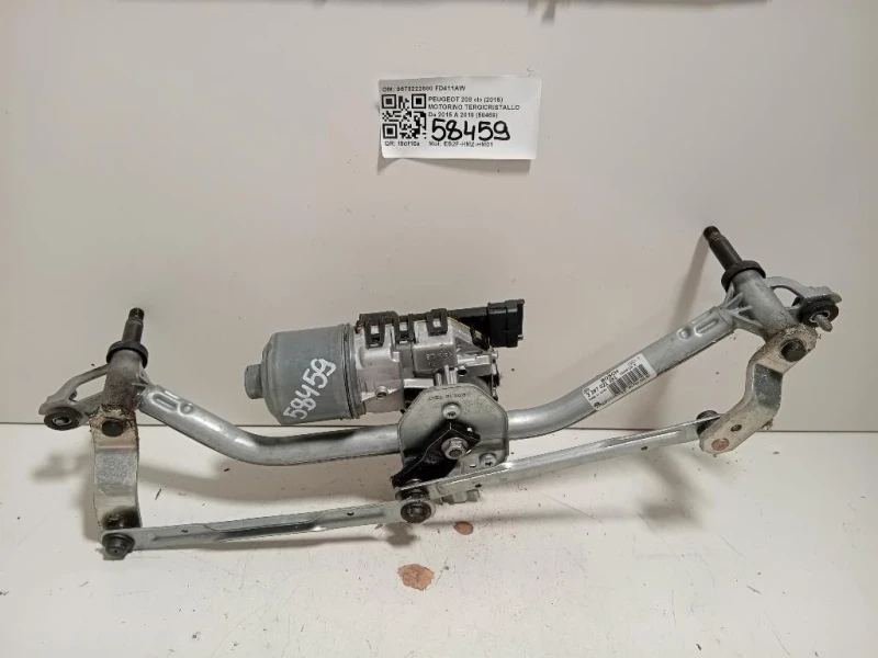 Motorino Tergicristallo 9673222580 Peugeot 208 I 2015