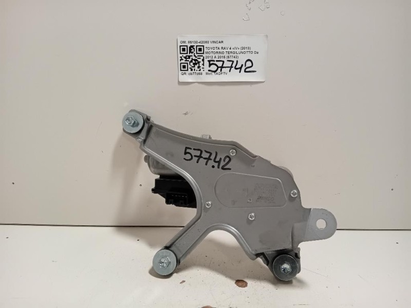 Motorino Tergilunotto 85130-42080 Toyota RAV 4 IV 2013