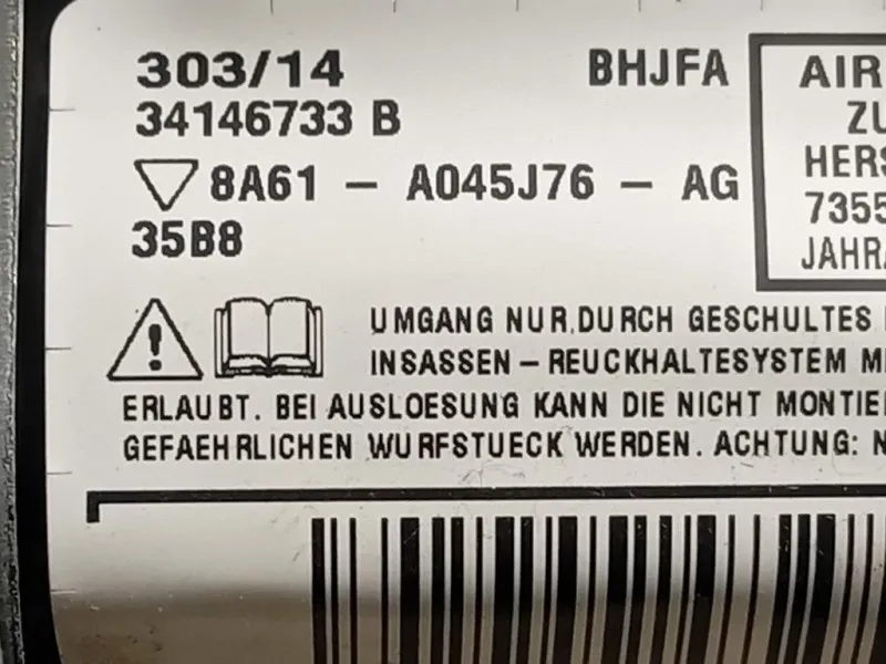 Air-bag Ginocchia DX 8A61-A045J76-AG Ford Fiesta VI 2012