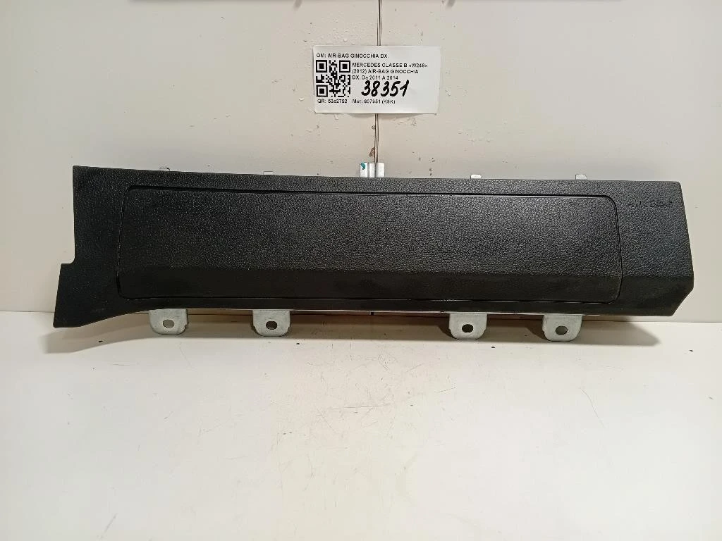 Air-bag Ginocchia DX A2468600602 Mercedes Classe B W246 2012